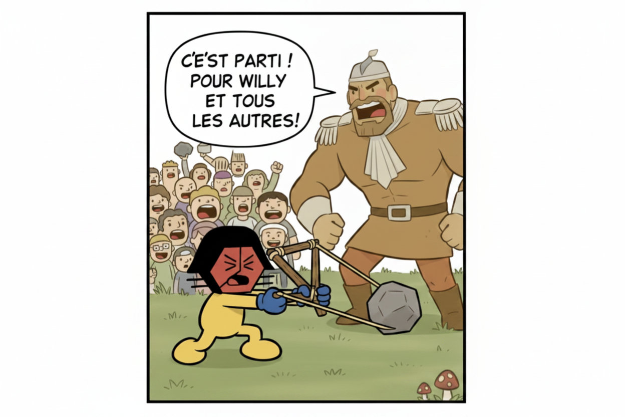 Willings : Le géant de Binche, 12 Vignettes, Format A3